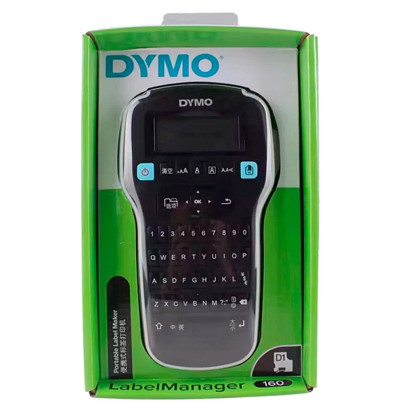 Принтер электронный ленточный Dymo Label Manager 160, D1, лента ширина 6, 9, 12 мм, китайская версия Латиница